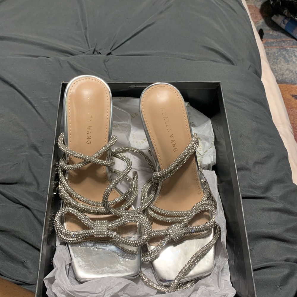 Azalea Wang Silver Women's Shoes